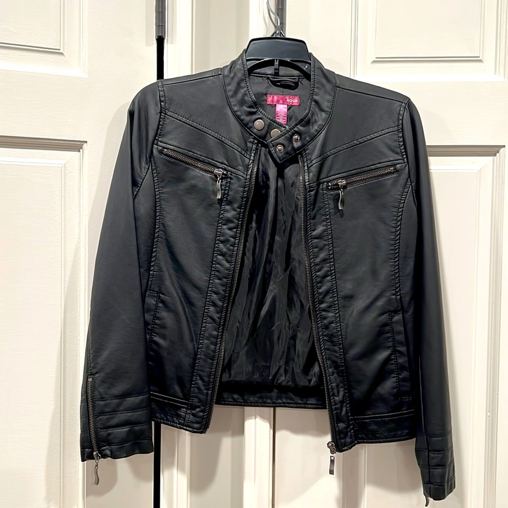 Faux leather jacket